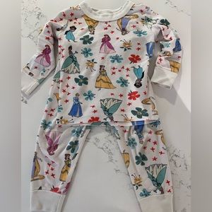 Hanna Andersson 2T Disney princess pajama set
